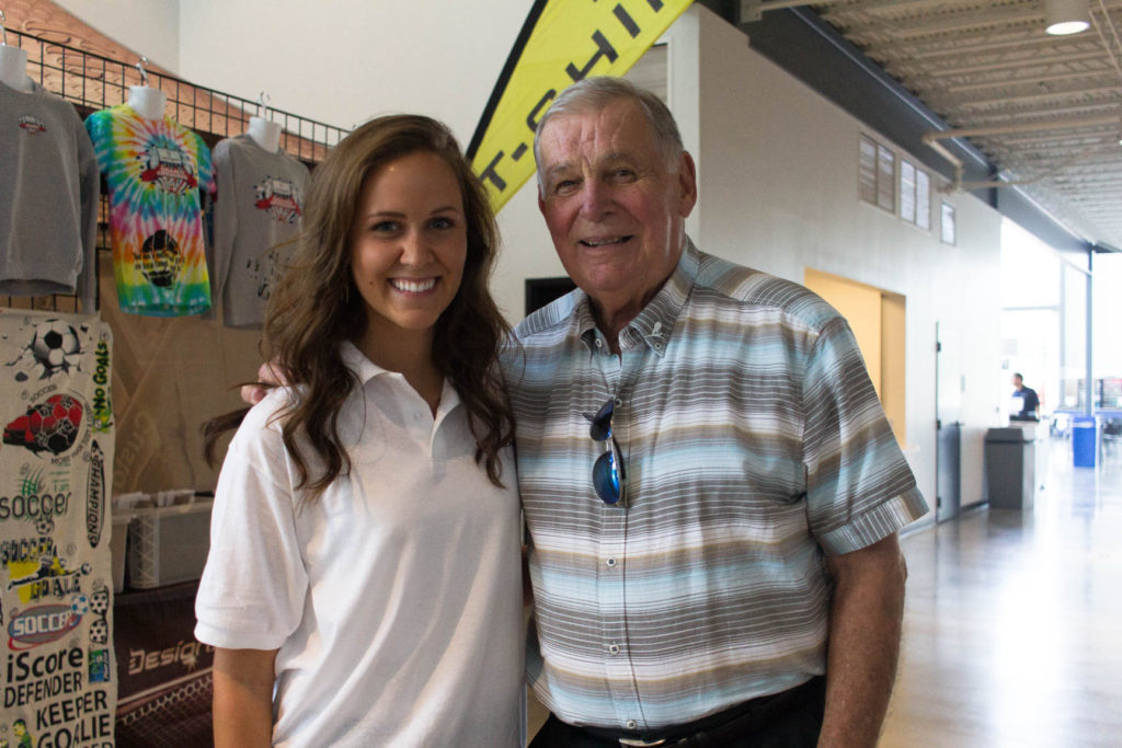 (left) Nikki Wilbanks, LakePoint Communications Coordinator (right) Bobby Cox. 