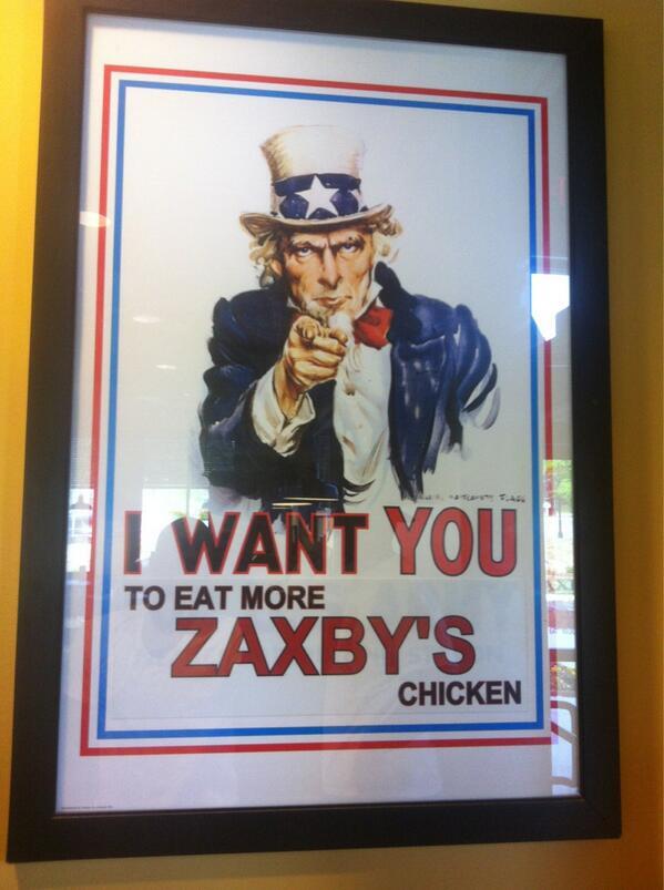 Uncle Sam at Zaxbys