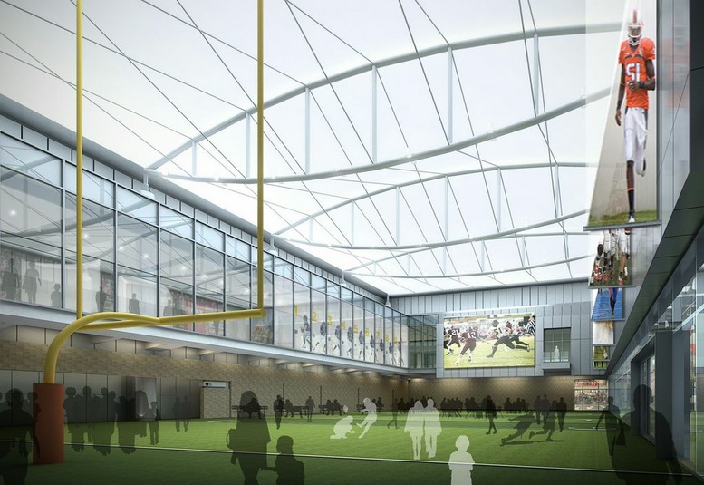 A rendering of the new College Football Hall of Fame in Atlanta
