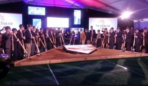 The Atlanta Braves break ground on the new SunTrust Park