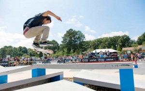 Big Air as Cricket Wireless brought out the skateboarders of the SLS to Kennesaw on Sepetember 13. 2014.