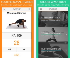 Sworkit helps you create an exercise program
