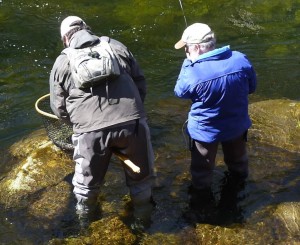 Fly-fishing at Snowbird Mountain Lodge