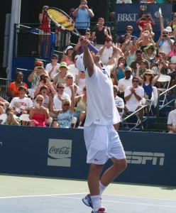 Andy Roddick celebrates after winning the 2012 BB&T Atlanta Open