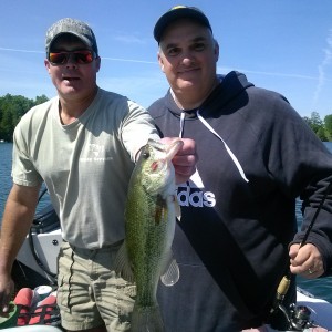 Bass fishing on Elkhart Lake