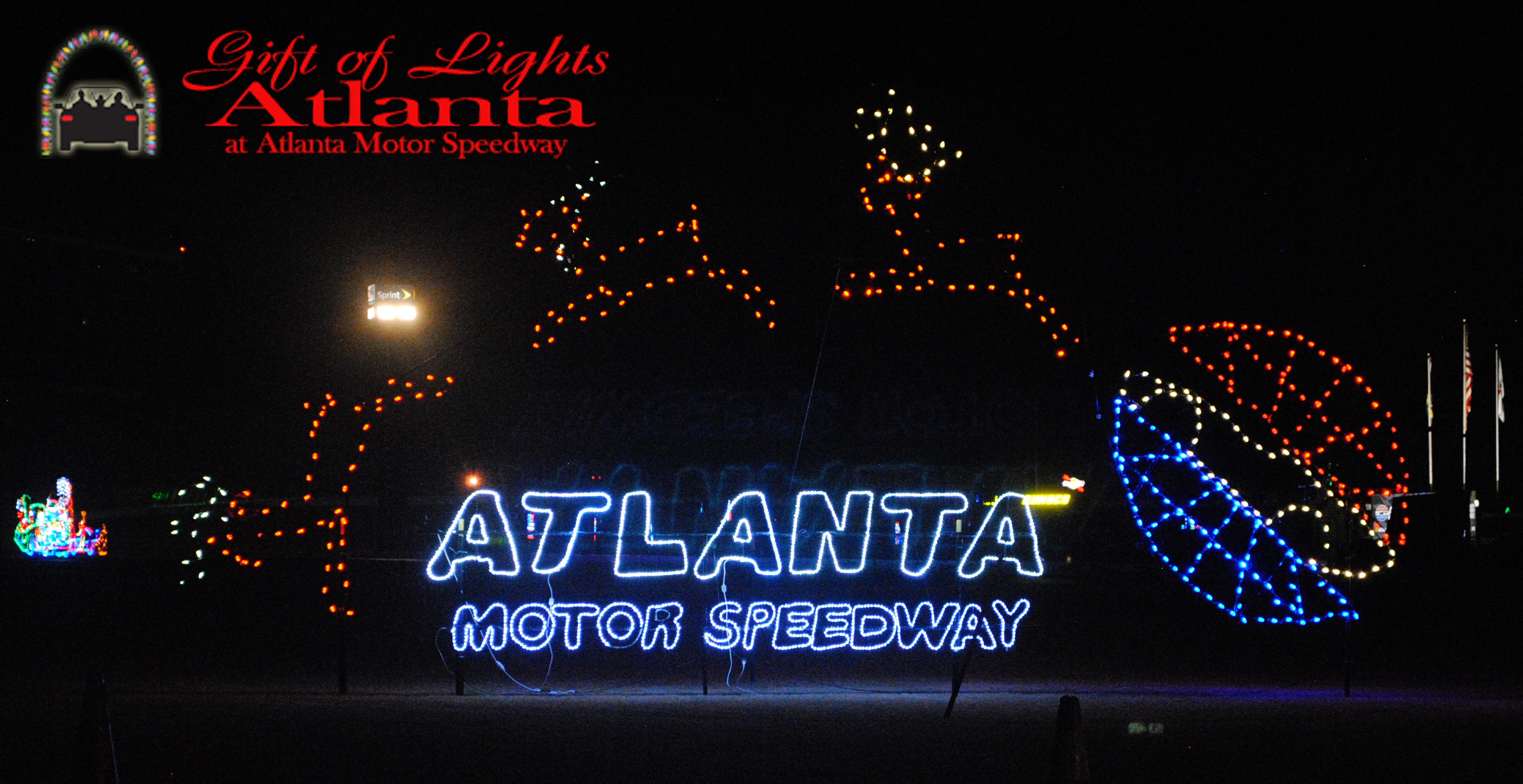 Atlanta Motor Speedway Christmas Lights 2021