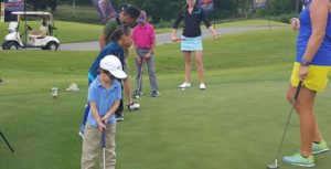 A junior golf clinic was held on Tuesday at Atlanta National