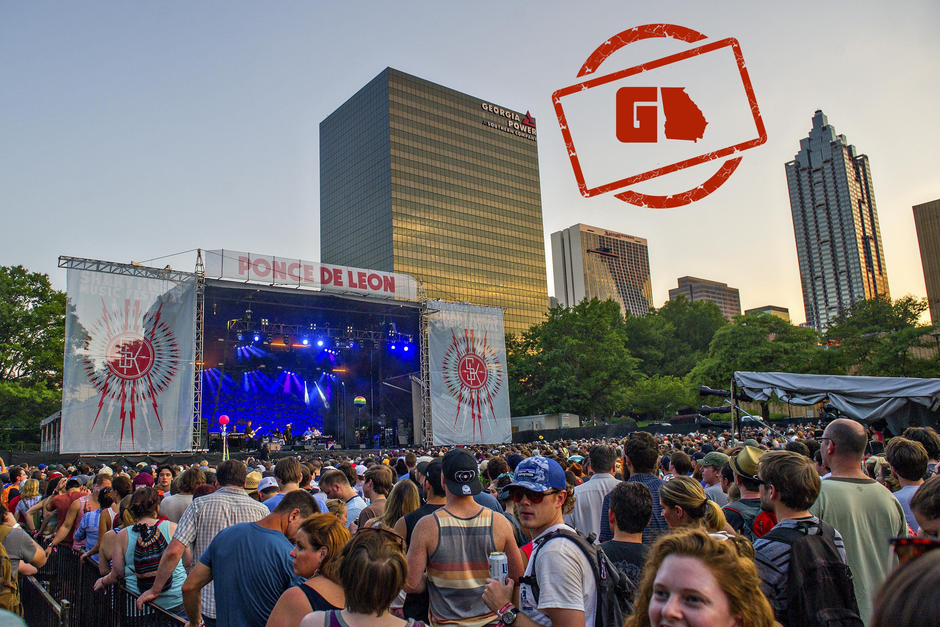 Wilco performs at the 2015 Shaky Knees festival in Central Park.
