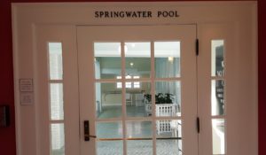 Spring-fed indoor pool