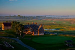 A look down at Erin Hills, the site of the 2017 U.S. Open 