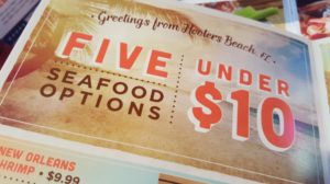 Hooters under $10 Summer Menu