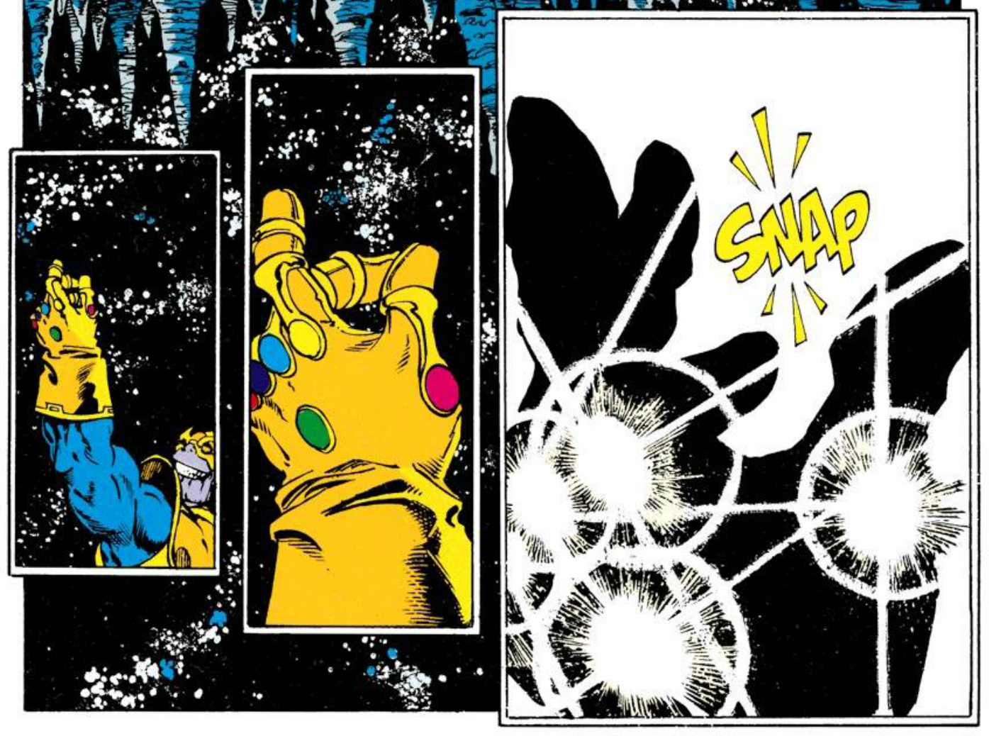 Thanos kills half of the Universe. CREDIT: Marvel