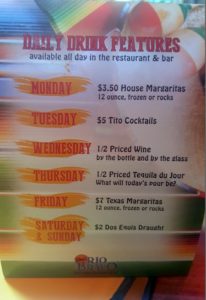 Drink specials