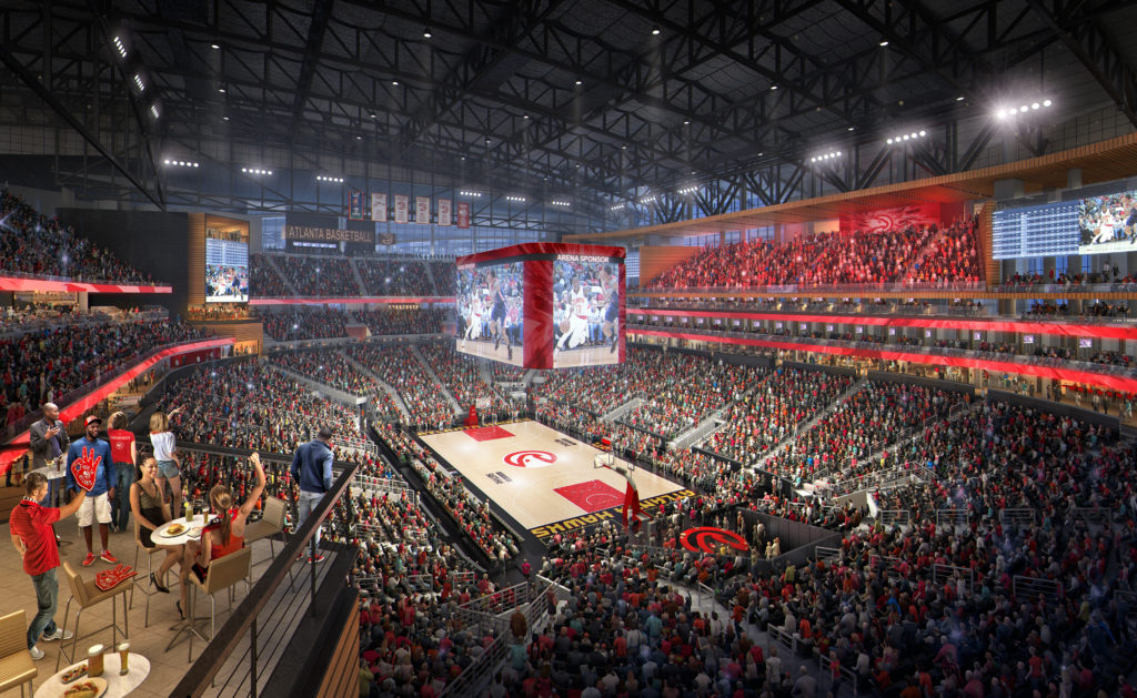 File rendering of the Atlanta arena bowl from its 2017 transformation.