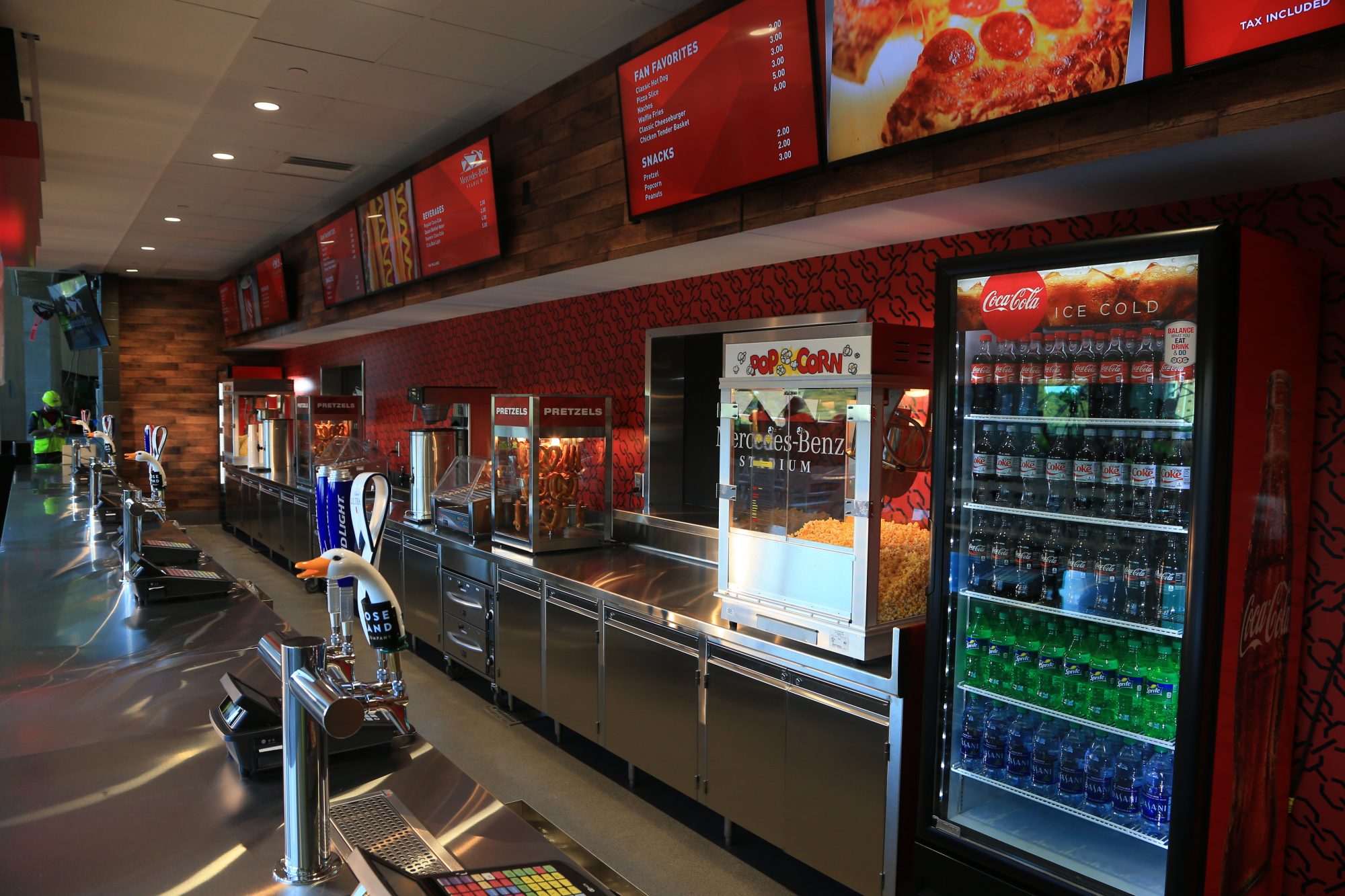 Archival concession-stand photograph associated with Mercedes-Benz Stadium.