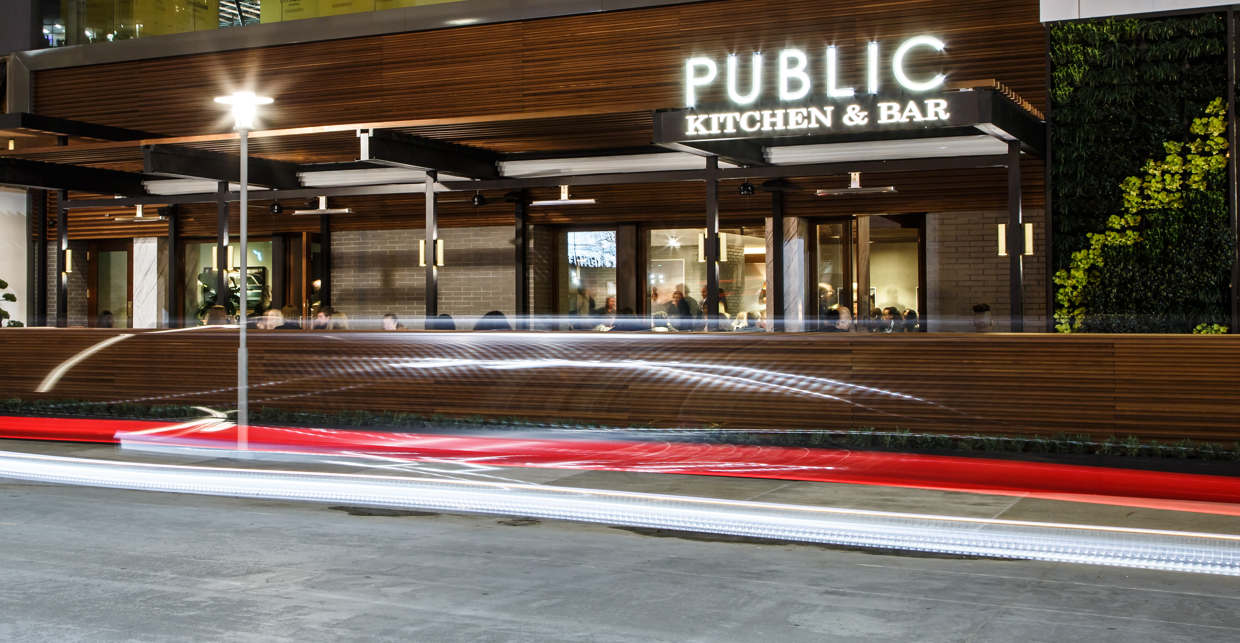 public kitchen and bar parking