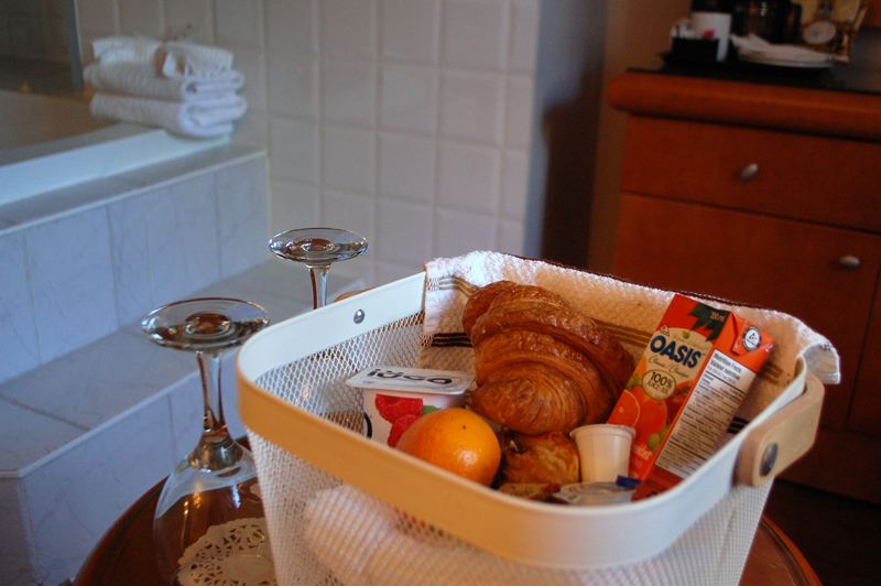Breakfast Basket at Auberge Le Pomerol