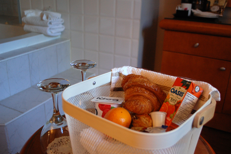 Breakfast Basket at Auberge Le Pomerol