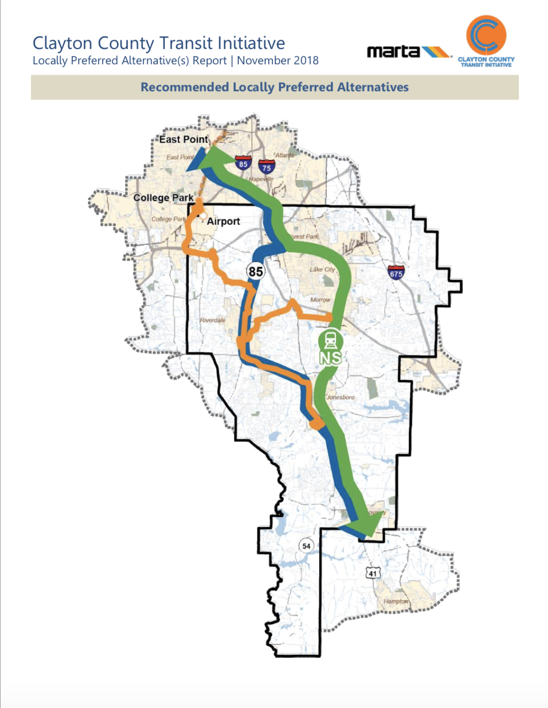 MARTA board green lights rail line and rapid bus transit for Clayton County