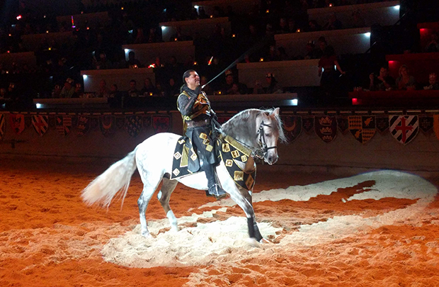 Front row at Medieval Times