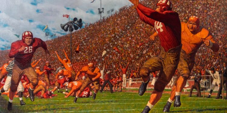 Art of College Football Exhibit at College Football Hall of Fame