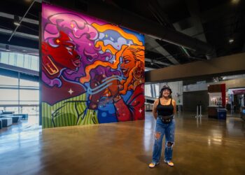 Living Walls and AT&T along with AMB Sports and Entertainment Unveil New Mural in Mercedes-Benz Stadium