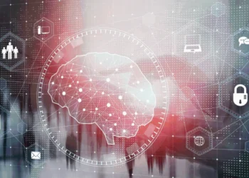 Official Agnes Scott College artwork for its 2026–27 symposium on artificial intelligence and human flourishing.