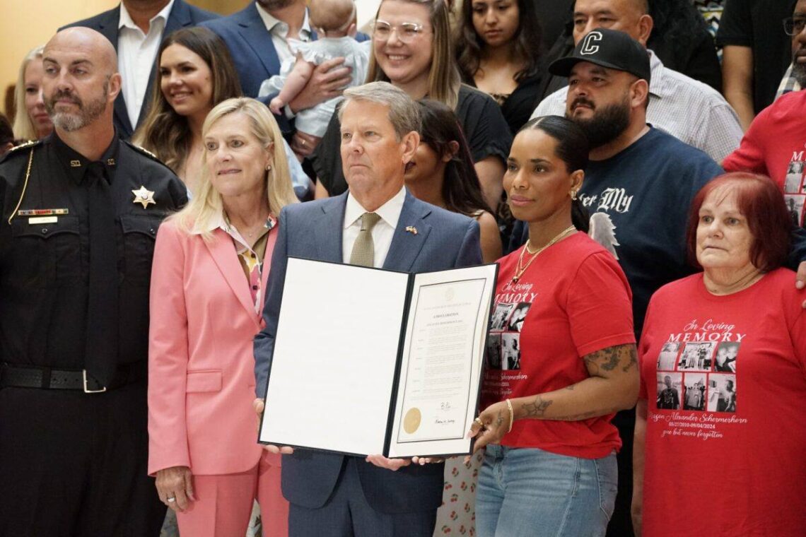 Georgia leaders and Apalachee High School families gather for a remembrance proclamation