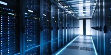 An Atlanta-area data center under construction; representative file photo via WSB-TV.