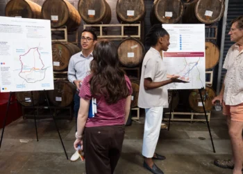 Atlanta BeltLine staff presenting transit study maps during the September 3, 2026 Citywide Conversation.