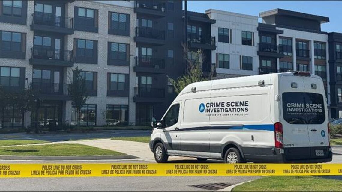 Investigators near Laurel Crossing Parkway following the September 5, 2026 triple shooting in Buford; FOX 5 Atlanta image.