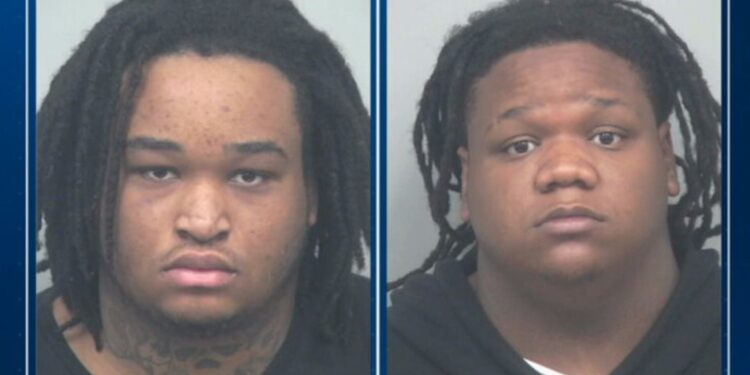 Booking photographs of Jamal Worley and Ny’Kari Nimes released in connection with a Gwinnett County vehicle-theft investigation.