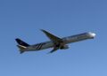 Delta Boeing 767-400 in SkyTeam livery taking off from Atlanta in April 2025