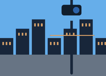 AI-generated illustration of a roadside license-plate camera in a city setting without real plates.
