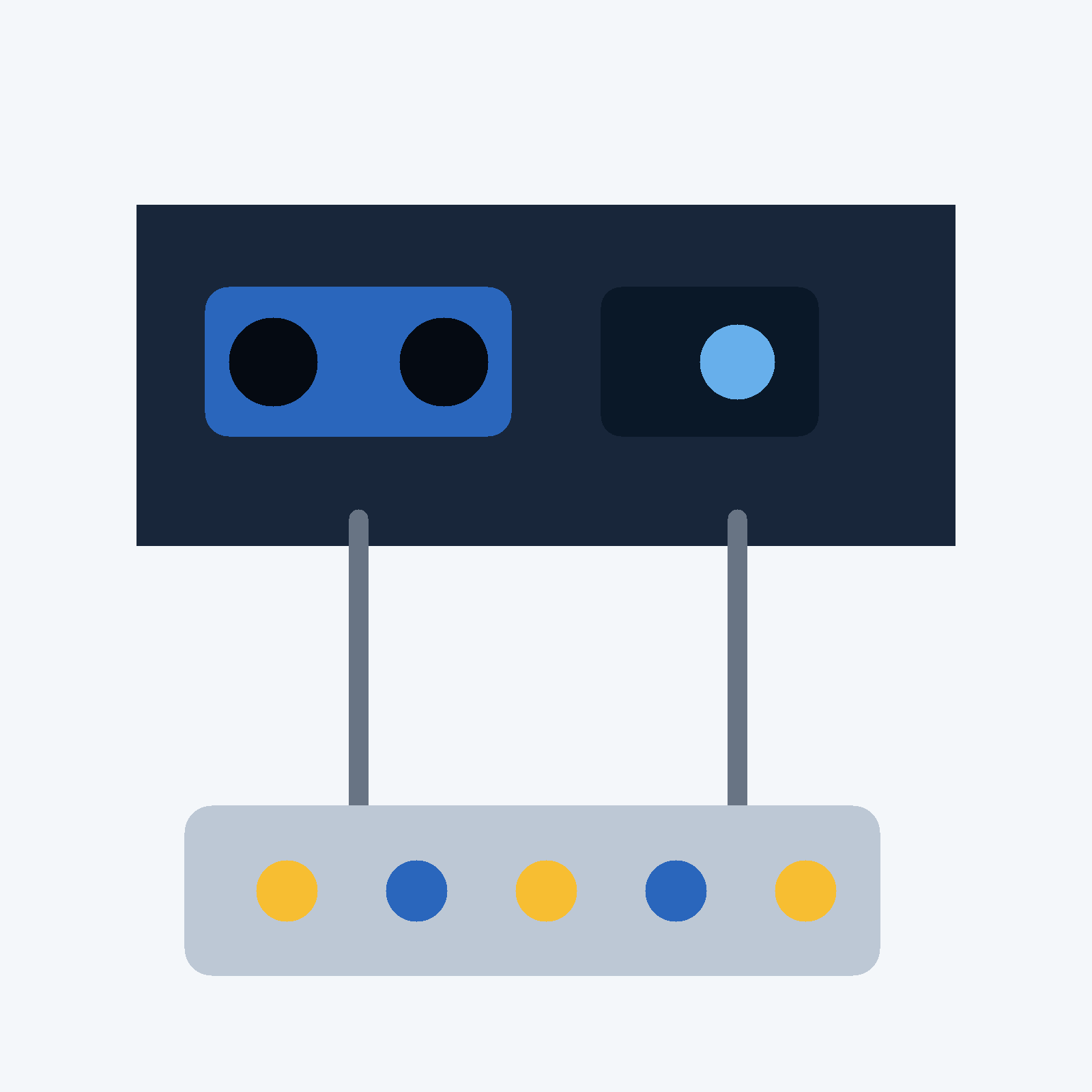 AI-generated illustration showing a generic vehicle passing a license-plate reader and generating a data record without displaying real plates.
