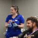 A Dragon Con attendee donating blood during the 2026 LifeSouth blood drive in Atlanta; Sam Sachs/WSB-TV photo.