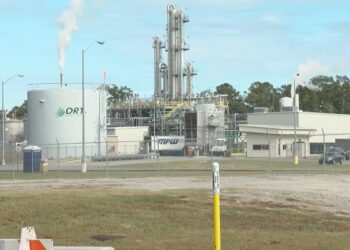 DRT America facility in Effingham County shown in WTOC coverage of the September 2026 industrial-odor advisory.