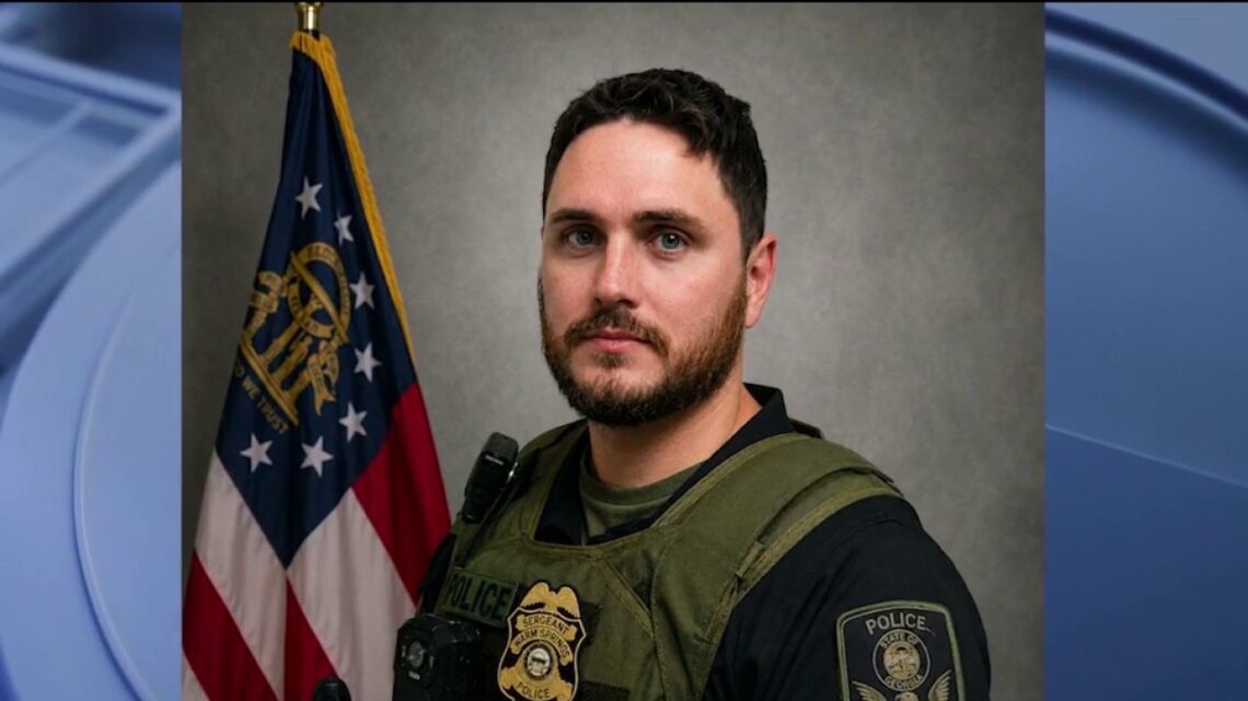 Warm Springs Police Sgt. Chris Fisher in an official department portrait; file image via FOX 5 Atlanta.