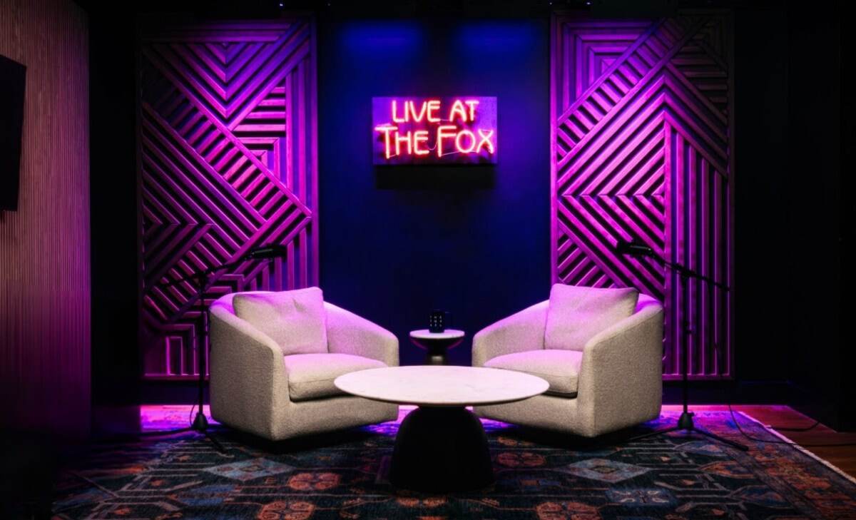 The Fox Theatre's new backstage content studio in Atlanta
