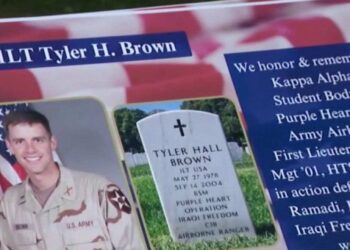 A Georgia Tech memorial honoring former student 1st Lt. Tyler Brown ahead of the 25th anniversary of September 11.