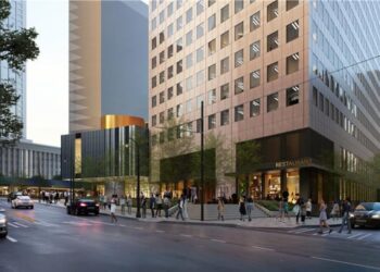 Georgia-Pacific Tower in downtown Atlanta; Georgia-Pacific source image via Atlanta News First.