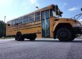 A Henry County Schools bus parked outside