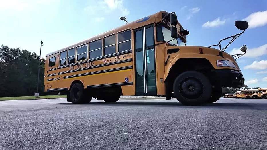 Henry County Schools bus parked outside