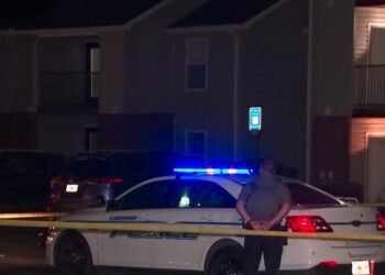 Police investigating a fatal shooting at a LaGrange apartment complex on September 7, 2026; FOX 5 Atlanta photo.