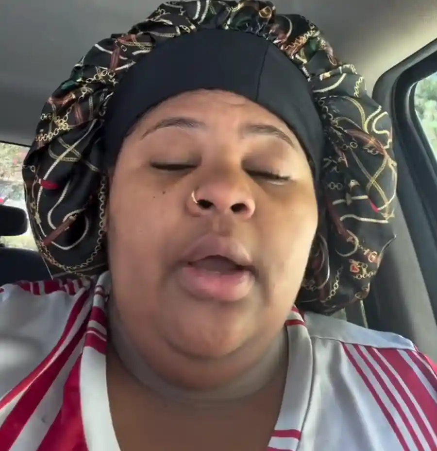 Screenshot supplied for the article, showing a woman speaking to the camera while seated in a car.