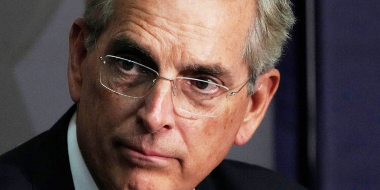Georgia Secretary of State Brad Raffensperger at a 2024 election forum; file photo.