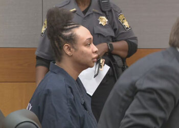 Sidney Starr seated in Fulton County court during an August 2026 bond hearing