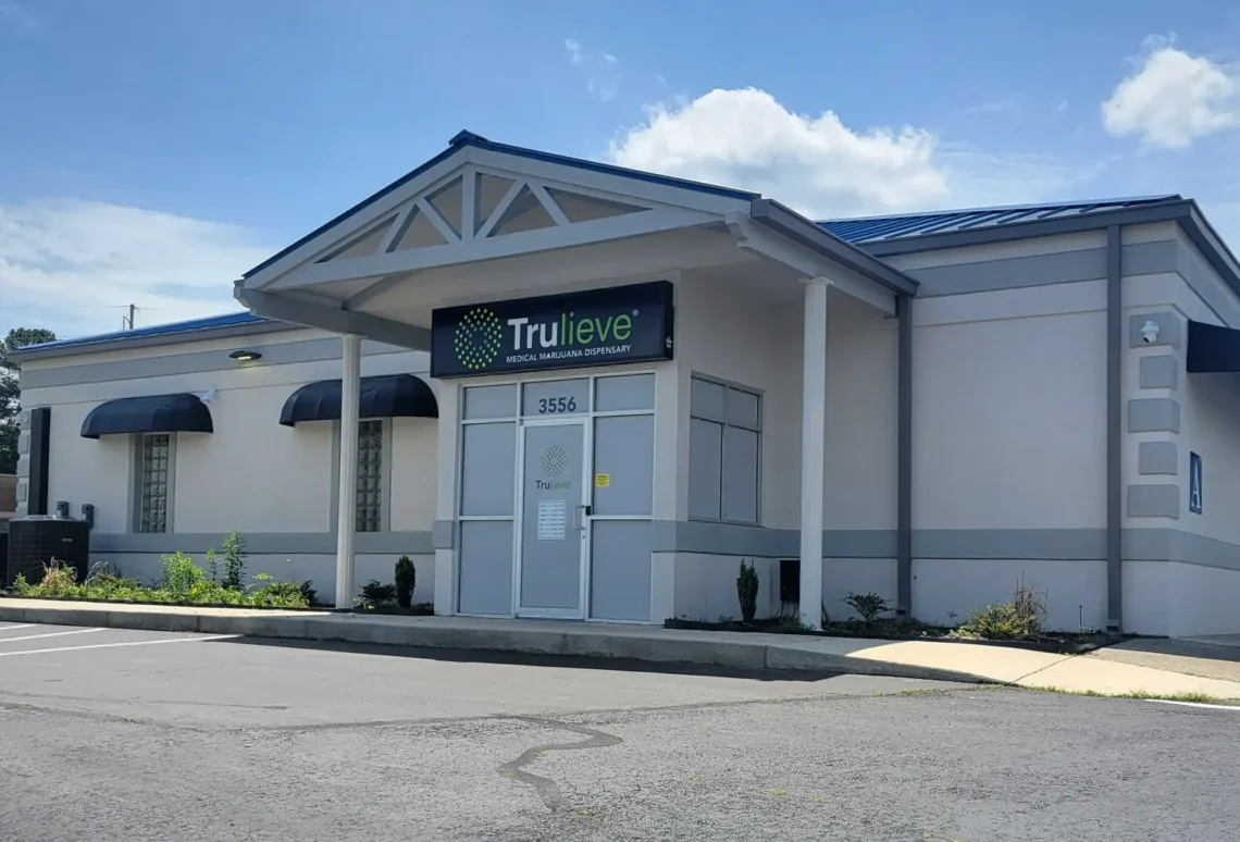 Trulieve medical cannabis dispensary in Macon, Georgia, shown as a company-supplied file photo and not the Dunwoody location.