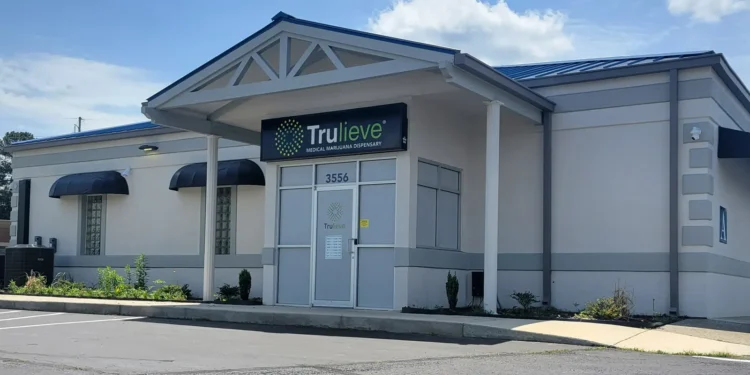 Trulieve medical cannabis dispensary in Macon, Georgia, shown as a company-supplied file photo and not the Dunwoody location.